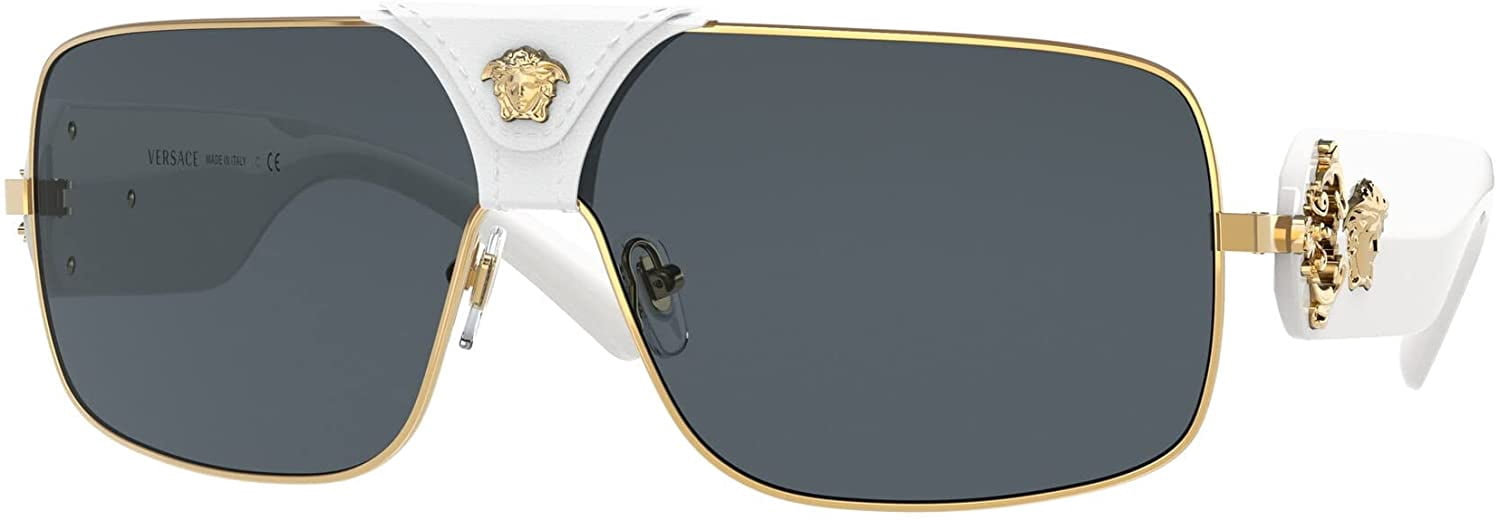 Versace Aviator Sunglasses VE 2225 12526G Pale Gold Unisex  display picture 3