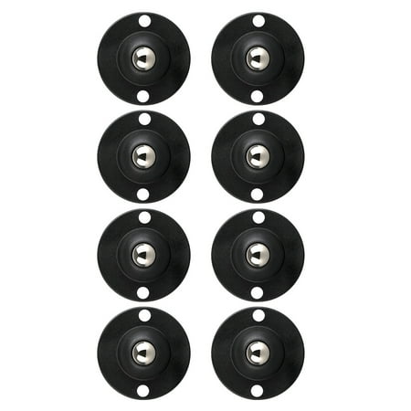 

Paste The Universal Pulley Casters Wheels Mini Swivel Sticky Heavy White Plastic Steel 8 Pcs