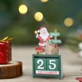 thumbnail image 2 of VOTRUDI Wooden Calendar Ornaments,Christmas Decor Clearance,Desktop Christmas Decorations,Christmas Indoor Decor for Room Office Tabletop,Green, 2 of 6