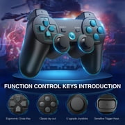 Wireless Controller Compatible with P3, Rechargable Remote Control Gamepad with Charging Cable for P3/PC