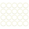 thumbnail image 1 of Unique Bargains 50 Pack 22mm Brass Hollow Circle Bezel Round Linking Rings(Gold), 1 of 4