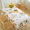 thumbnail image 4 of Summer Sunflower Tablecloths for Rectangle Table 60"x102",Yellow Floral Table Cloth,Spillproof Wrink Free Fabric Table Cover for Fall Autumn Camping Picnic Dinning, 4 of 7
