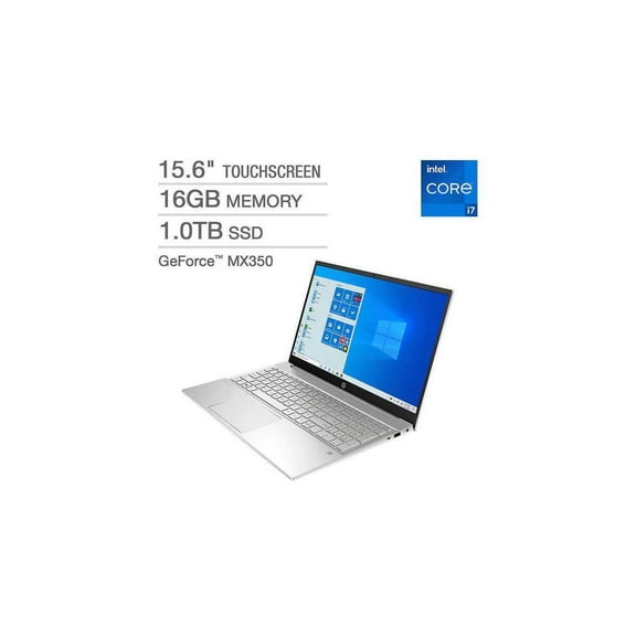 HP Pavilion 15.6" Touchscreen Laptop - 11th Gen Intel Core i7-1195G7, 16GB Memory, 1tb SSD, Backlit Keyboard, Bluetooth, Webcam, Windows 11 Professional - 15-eg1025cl