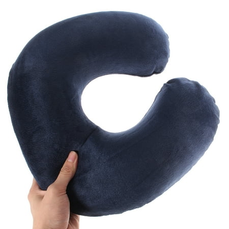 Portable Inflatable U-Shape Pillow Cushion Shoulder Neck Relief For Travel Office Camping Outdoor