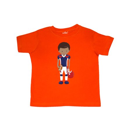 

Inktastic African American Boy American Football Rugby Gift Toddler Boy Girl T-Shirt