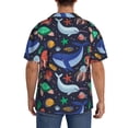 thumbnail image 5 of Cauagu The Underwater World Men's Short Sleeve Button Down Hawaiian Shirt for Men Bowling Shirts Casual Summer Beach Shirt,XX-Large, 5 of 6