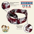 thumbnail image 7 of Country Brook Petz® 1 1/2 inch Crimson and White Camo Martingale Dog Collar, Extra Large, 7 of 7