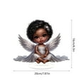 thumbnail image 3 of ToyKingdee Graceful The Cross Prayer Wings Angel Figurine, Gorgeous Angel Wings Cross Decoration for Desk and Living Room Decoration, Garden Angel Statues for Mother's Day, 3 of 6