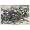 thumbnail image 2 of Homer, Winslow 14x11 Black Ornate Wood Framed with Double Matting Museum Art Print Titled - Harpers Weekly Christmas Belles, 2 of 4