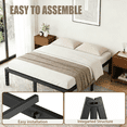 thumbnail image 3 of RLDVAY 12 inch Queen Bed Frame,Heavy Duty Metal Platform,No Box Spring Needed,Noise-Free,Easy Assembly, 3 of 7