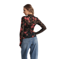 thumbnail image 7 of MINTREUS Lace Top with Long Sleeves Stand Collar Embroidered Floral Design Ideal for Parties and Clubs xs-xxl, 7 of 7