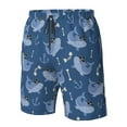 thumbnail image 4 of Logiee Shark pirate Print Mens Swim Trunks Quick Dry Board Shorts,Breathable Hawaii Beach Shorts Swimwear Bathing Suits-Small, 4 of 6