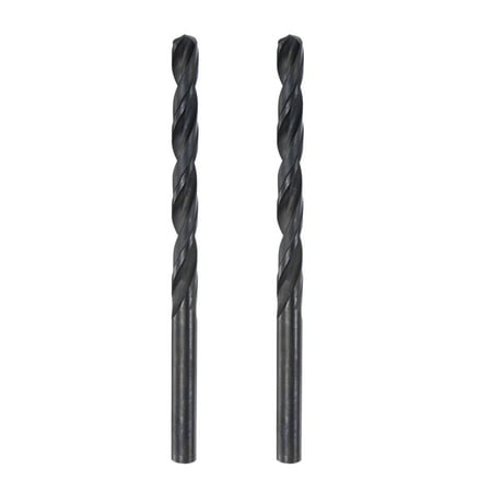 

Uxcell 6542 High Speed Steel Twist Drill Bit Fully Ground Black Oxide 6.6mm Drill Dia 110mm Total Length 2Pack