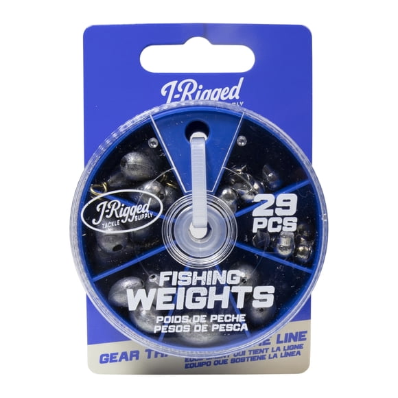 J-Rigged Tackle Supply Assortiment de poids de pêche