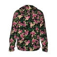 thumbnail image 3 of Balery Rose Flowers Men's Women's UPF 50+ Sun Protection Lightweight Hoodie Performance Long Sleeve Shirt for Fishing Running-Large, 3 of 9