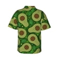 thumbnail image 3 of Daiia Big Colorful Avocados Hawaiian Shirt for Men Gentle Cotton Regular Short Sleeve Casual-XX-Large, 3 of 9