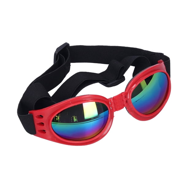 Gafas de sol para mascotas, gafas plegables de verano con protección UV para perros medianos y grandes, color rojo