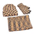thumbnail image 2 of Dress Choice Men Winter Beanie Hat Scarf Touchscreen Gloves Set Soft Thick Beanie Gloves Neck Warmer Set with Warm Knit Fleece Lined for Outdoor Camping and Hiking, 2 of 8