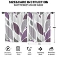 thumbnail image 2 of Blackout Kids Curtains,Purple Leaf Pattern Childrens Insulated Curtains Set Of 2,Bedroom Essentials,Toddler Room Decor 42x54in(106x137cm), 2 of 5