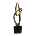 thumbnail image 4 of Estatua de anillo circular de resina, figura artística, regalo para la colección de decoración del hogar, adorno de mesa, escultura para escritorio de Estilo B, 4 of 10