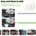 thumbnail image 4 of HLONK 100 Pcs Funnels for Disposable Engine Oil Funnels  6oz funnels for Automotive Use  Paper Cone Funnel for Water  Engine Oil  Coolant  Essential Oils  Perfume, 4 of 6