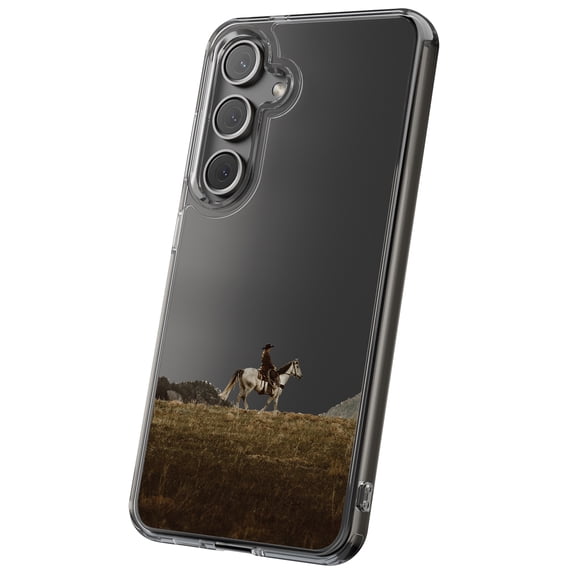 For Samsung Galaxy S25 Plus, Hybrid Clear, Horse Riding Print, USA