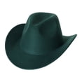 thumbnail image 3 of Women and Men's Cowboy Hat Solid Color Felt Roll Up Brim Cowgirl Hat, 3 of 8