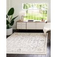 thumbnail image 3 of Rugs.com Aurelia Collection Rug – 8 Ft Square Ivory Medium-Pile Rug Perfect For Living Rooms, Kitchens, Entryways, 3 of 4