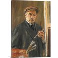 thumbnail image 1 of ARTCANVAS Self-Portrait Wearing a Coat With Brush Palette 1847 Canvas Art Print by Max Liebermann - Size: 26" x 18" (1.50" Deep), 1 of 9