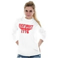 thumbnail image 5 of 1776 Defend Freedom Independence Plus Size Long Sleeve Graphic Tee Shirt Brisco Brands 2X, 5 of 6