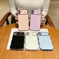 thumbnail image 6 of Compatible with iPhone 14 Case for Girls Women,Cute Curly Wavy Grip Design with Love Heart Pattern Case Plating Edge Full Camera Protection Soft Shockproof Phone Case for iPhone 14-Pink, 6 of 11