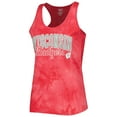 thumbnail image 2 of Women's Concepts Sport Red Wisconsin Badgers Billboard Tie-Dye Tank and Shorts Sleep Set, 2 of 5