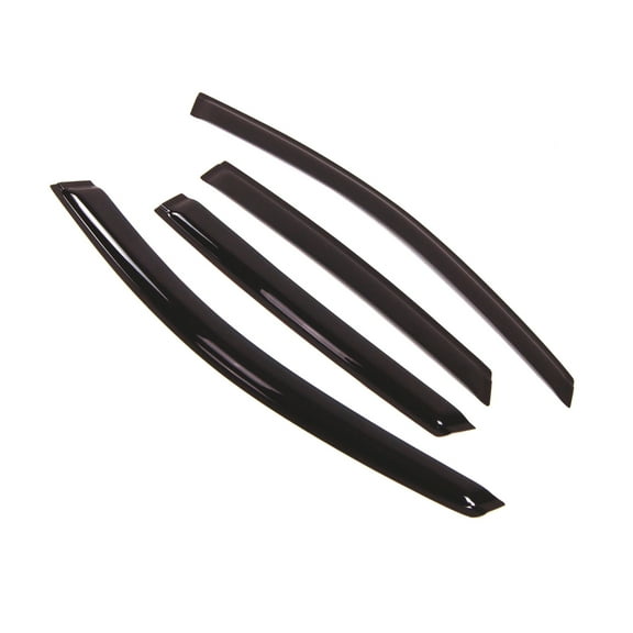 TuningPros Outside Mount Window Visor Deflector Smoke Tinted 4 Pcs Set For 2008-2011 Ford Focus Sedan