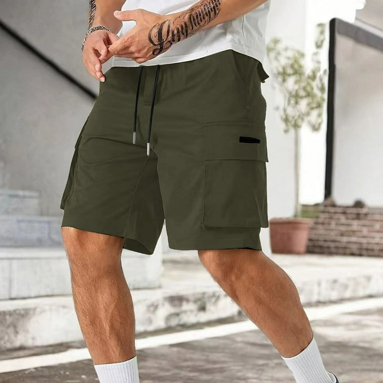 Gym Shorts Men 5 Inch 3 Pack Mens Athletic Shorts 7 Inch with Compression Liner Running with Pockets Trendy Cotton Casual Men Gym Shorts Mens 7 Inch Shorts Walmart