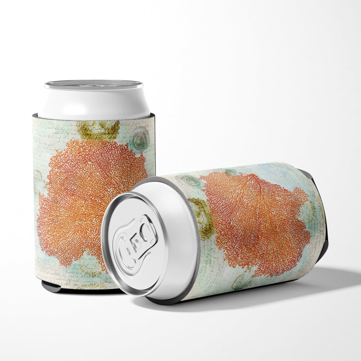 Carolines Treasures SB3023CC Beach Sea Fan Coral Can or Bottle Hugger Can Hugger multicolor