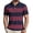 A9-Red, variant on Homeyce Mens Short Sleeve Polo Shirts Button Collar Polo Shirts Fashionable Business Athletic Casual Shirt Striped Color Block Short Sleeve Pullover Shirts,Green 2XL