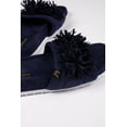 thumbnail image 2 of Pretty You London Women's Albany Hard Soled Tassel Slider Slipper in Navy, 2 of 5
