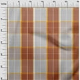thumbnail image 2 of oneOone Cotton Poplin Rust Brown Fabric Madras Check Sewing Craft Projects Fabric Prints By Yard 42 Inch Wide, 2 of 4