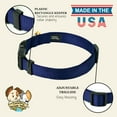 thumbnail image 7 of Country Brook Petz® Everyday Navy Blue Nylon Dog Collar, Small, 7 of 7