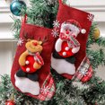thumbnail image 4 of Cateissary Calcetín de Navidad, regalo con estampado de Claus, bolsa de dulces, bolsa de embalaje múltiple, fotografía de árbol para niños, Kits de decoración para fiestas Llevar, 4 of 6