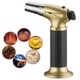thumbnail image 1 of Kitchen Lighter,Torch Lighter,Refillable Butane Torch with Safety Lock and Adjustable Flame,Blow Torch Cigar Torch for Cooking,Crafts,Creme Brulee,BBQ,Baking,Cigar(Butane Gas Not Included), 1 of 8