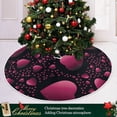 thumbnail image 6 of FMSHPON Valentine Rose Gradient Hearts Xmas Christmas Tree Skirt Stand Mat for Holiday Party Decoration Indoor Outdoor 36 inches, 6 of 6