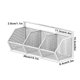 thumbnail image 3 of Organizador de cesta colgante de cocina montado en la pared | Especiero multifunción | Estante de cocina sin instalación de perforación | Bastidor de almacenamiento de ABS | 36x15x8cm | Blanco |, 3 of 6