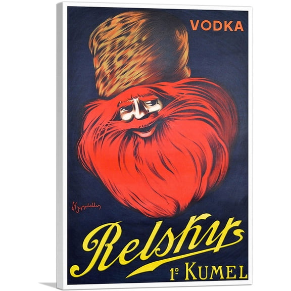 ARTCANVAS Relsky's Vodka 1907 Canvas Art Print by Leonetto Cappiello - Size: 18" x 12" (1.50" Deep)
