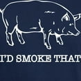 thumbnail image 3 of CafePress - I'd Smoke That Funny Pig T Shirt - Men's Classic Graphic Cotton T-Shirt, 3 of 4