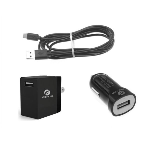 Fast Home Car Charger for Samsung Galaxy Z Fold 2 - USB Cable Type-C 6ft Long Travel Power Adapter for Galaxy Z Fold 2