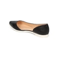 thumbnail image 3 of Women Leatherette Pointy Toe Open Shank Slip On Ballet Flat CG05, 3 of 5