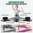 thumbnail image 3 of Red Accent Advanced Leg Stretcher, Muscle Recovery, Black Leg Stretcher Machine, Splits Flexibility Device, targeting Cheer Studio, Athletic, Fitness Club, 3 of 8
