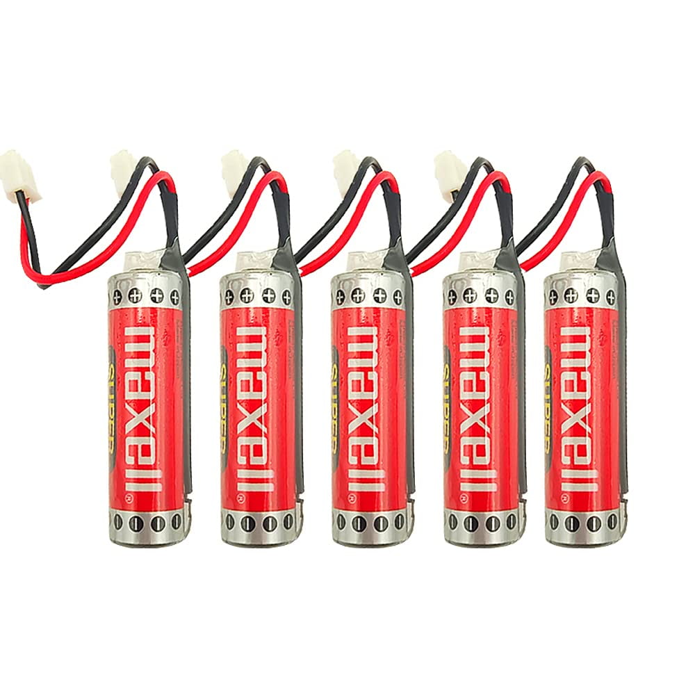 3 Pcs Original Battery for MAXELL ER6C AA 3.6V 1800mAh AA PLC Battery for FX F2-40BL with Plug