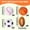 A, variant on 12-Pack Baseball Squishy Balls with Soft Pu Foam, 1.6 Inch Mini White and Orange Design, for all ages and Adults Relaxation, Toy